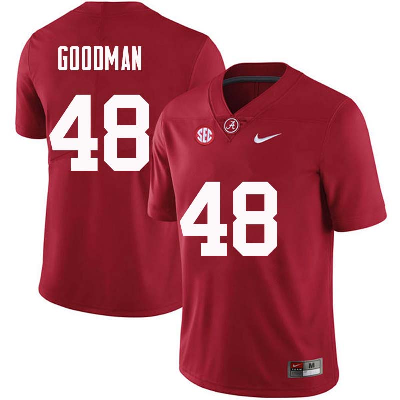 Alabama Crimson Tide Men's Sean Goodman #48 Crimson NCAA Nike Authentic Stitched College Football Jersey BS16R66SQ